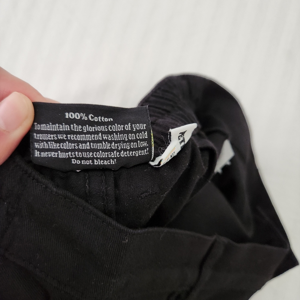 NWOT Big Bud Press Pleated Trousers in Black - Size XXS Petite - Picture 5 of 5